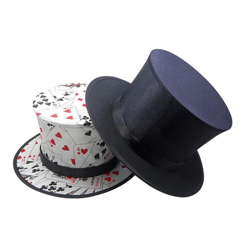 Folding Top Hat Spring Magic Tricks Appearing/Vanishing Objects Hat Stage Accessories Gimmick