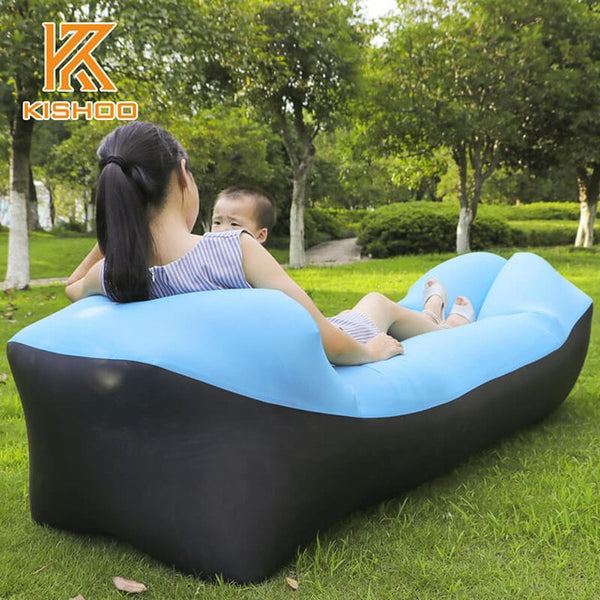 2019 new outdoor Camping mat travel inflatable sofa sleeping air sofa bag Hiking Camping chair Portable air Beach bed Lounger