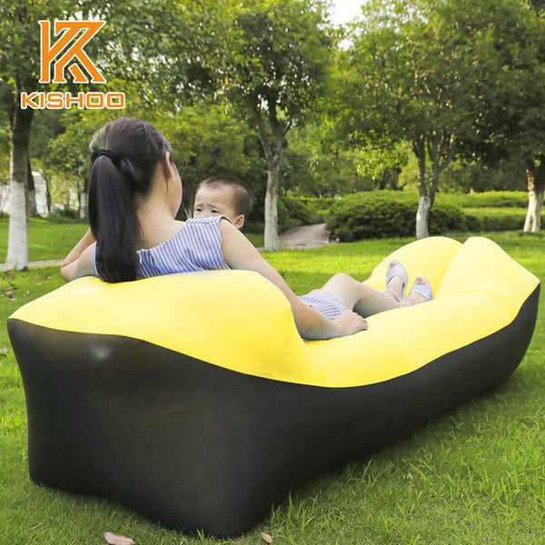 2019 new outdoor Camping mat travel inflatable sofa sleeping air sofa bag Hiking Camping chair Portable air Beach bed Lounger