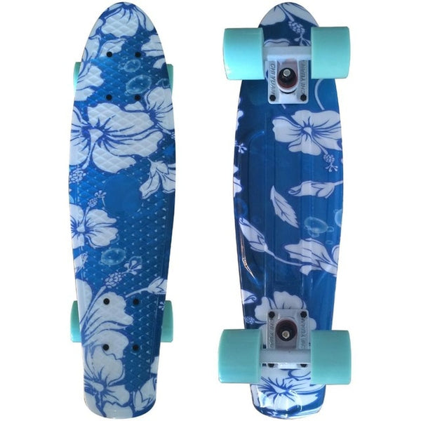 22 inch Cruiser Penny Skateboard - Graphic Galaxy Complete - Led Light