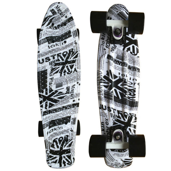 22 inch Cruiser Penny Skateboard - Graphic Galaxy Complete - Led Light