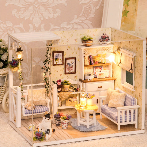 Diy Miniature 3D Wooden Miniaturas Dollhouse Furniture Toys -  H013