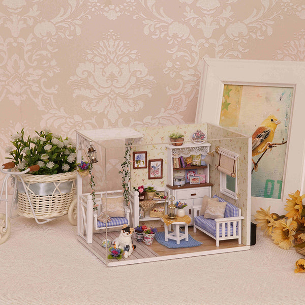 Diy Miniature 3D Wooden Miniaturas Dollhouse Furniture Toys -  H013