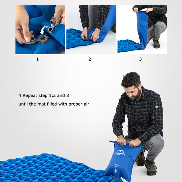 Outdoor Camping Inflatable Cushion Moisture-proof Sleeping Bag Mattress