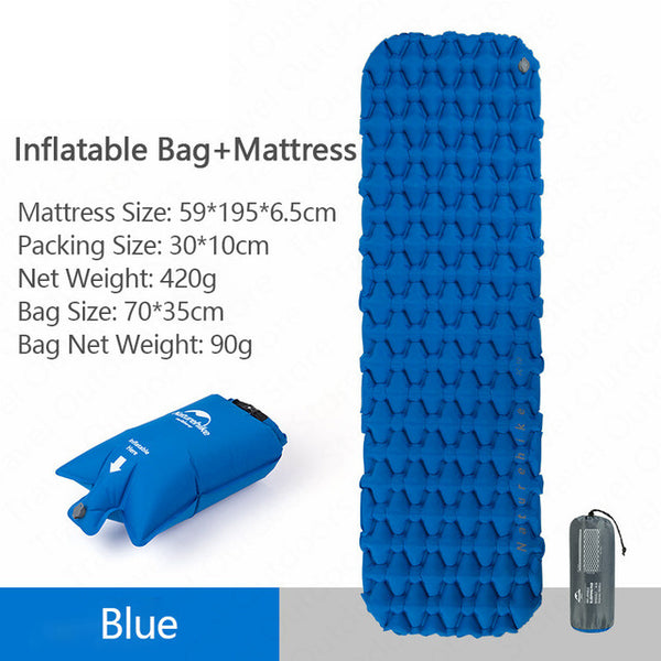 Outdoor Camping Inflatable Cushion Moisture-proof Sleeping Bag Mattress