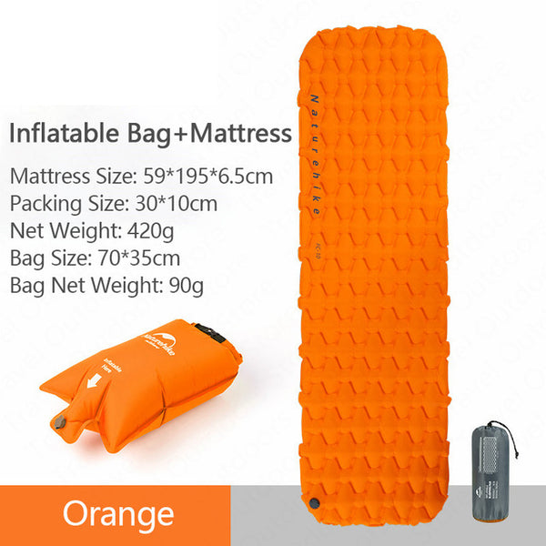 Outdoor Camping Inflatable Cushion Moisture-proof Sleeping Bag Mattress