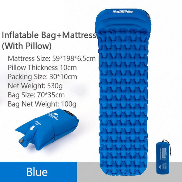 Outdoor Camping Inflatable Cushion Moisture-proof Sleeping Bag Mattress