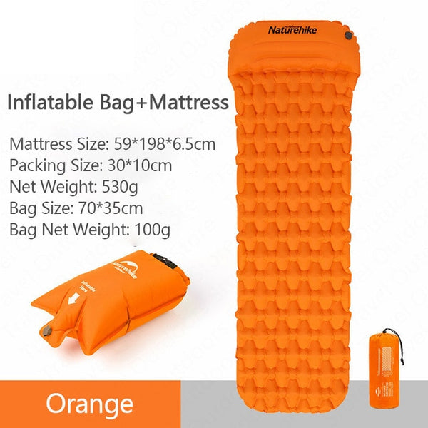 Outdoor Camping Inflatable Cushion Moisture-proof Sleeping Bag Mattress