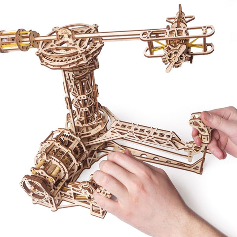 MW. Wooden Mechanical Assembly of Birthday Gifts for Pilots Gift Model