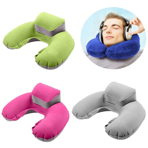 Portable U-Shape Neck Support inflatable Pillow - cervical collar
